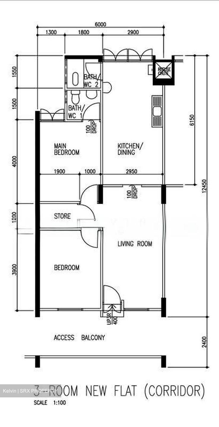 Blk 352 Clementi Avenue 2 Shopping Centre (Clementi), HDB 3 Rooms #556459761